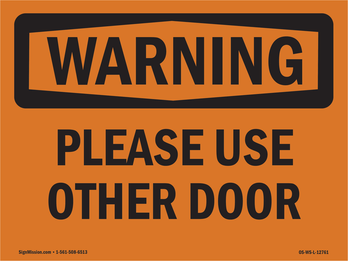 Please Use Other Door