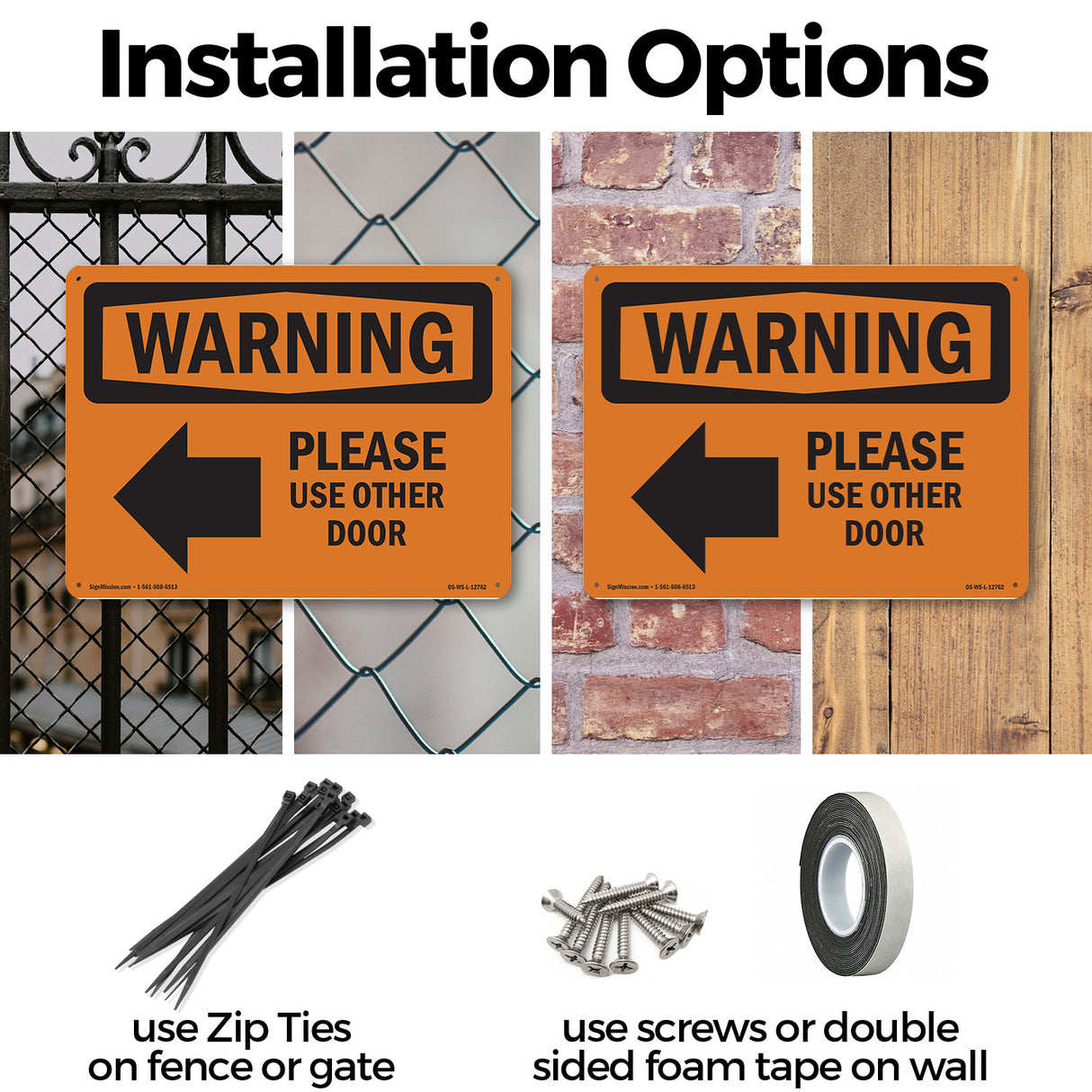 Please Use Other Door With Symbol