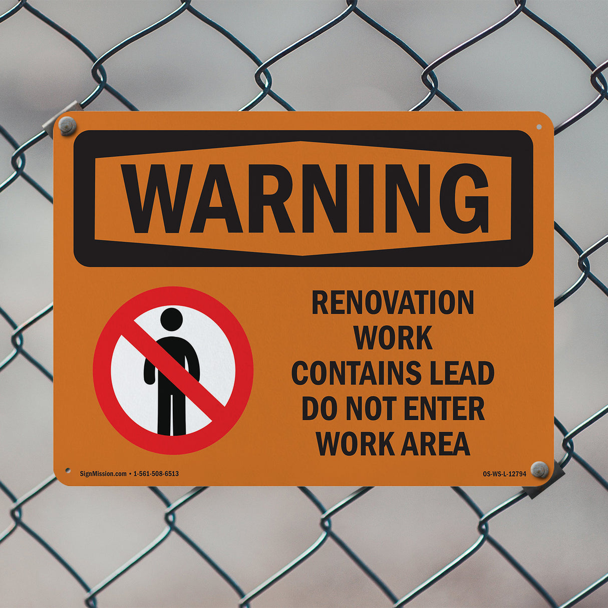 Renovation Work Contains Lead Do Not Enter