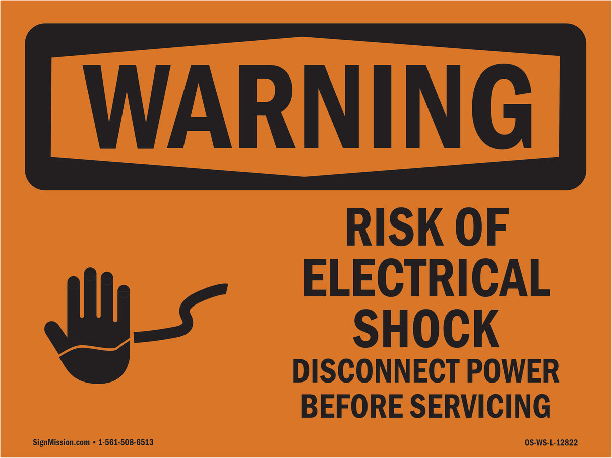 Risk Of Electrical Shock Disconnect