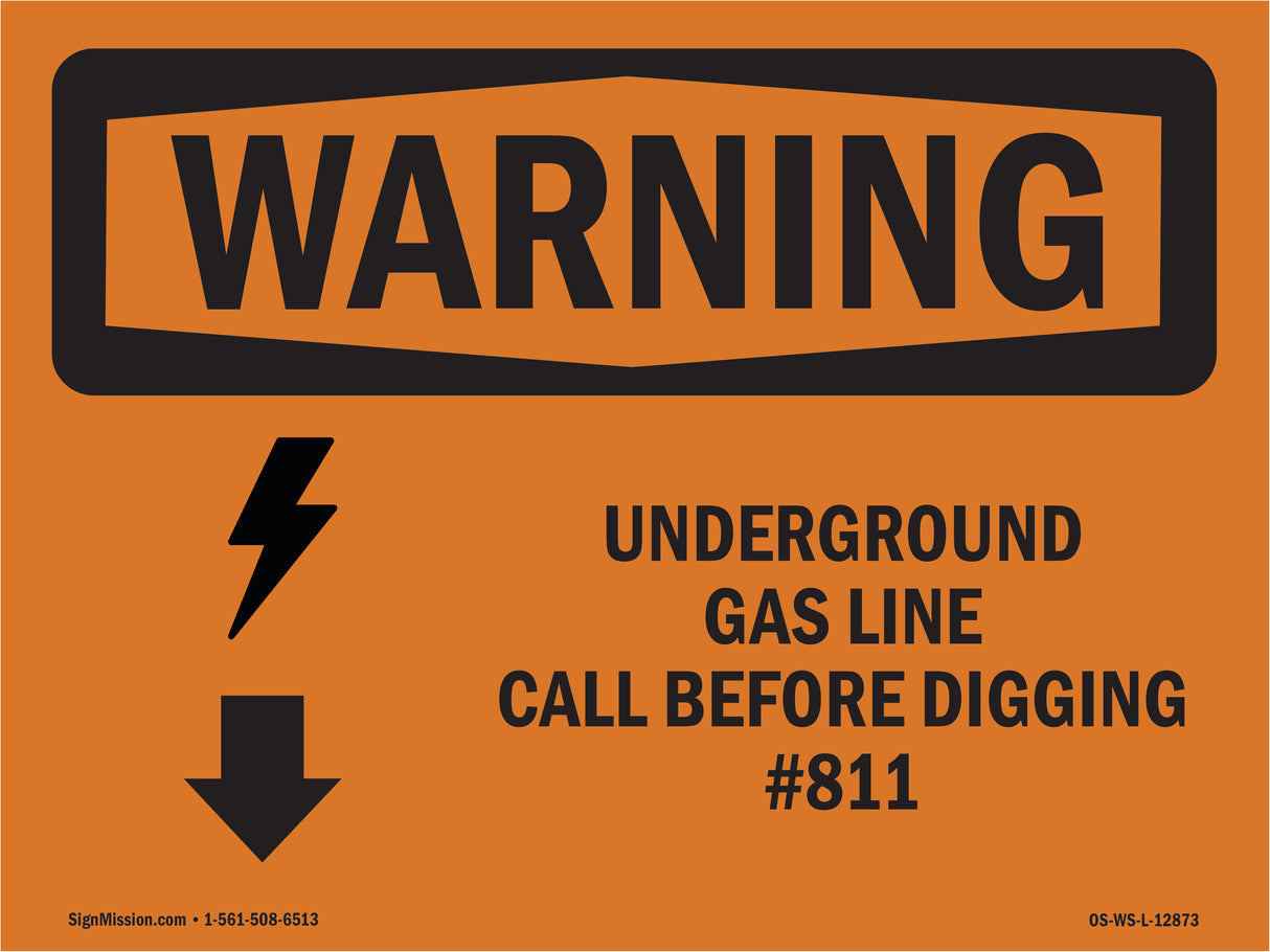 Underground Gas Line Call #811 Bilingual