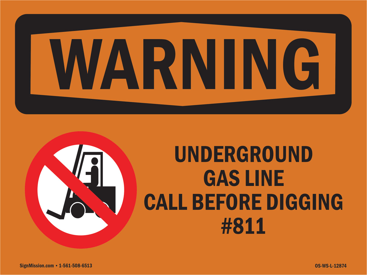 Underground Gas Line Call #811 Bilingual