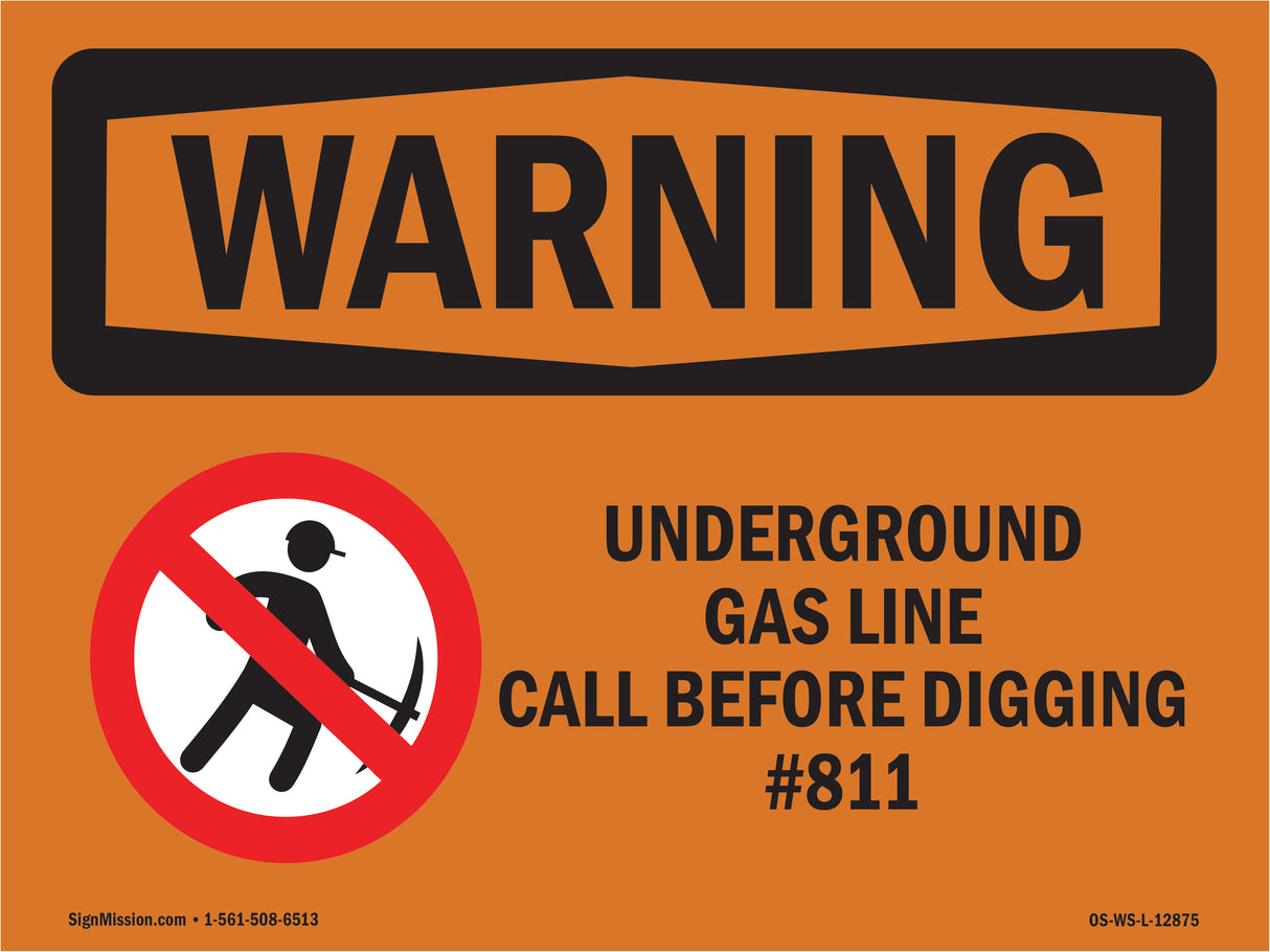 Underground Gas Line Call #811 Bilingual