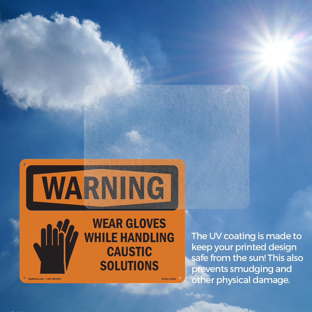 Wear Gloves Handling Caustic Solutions