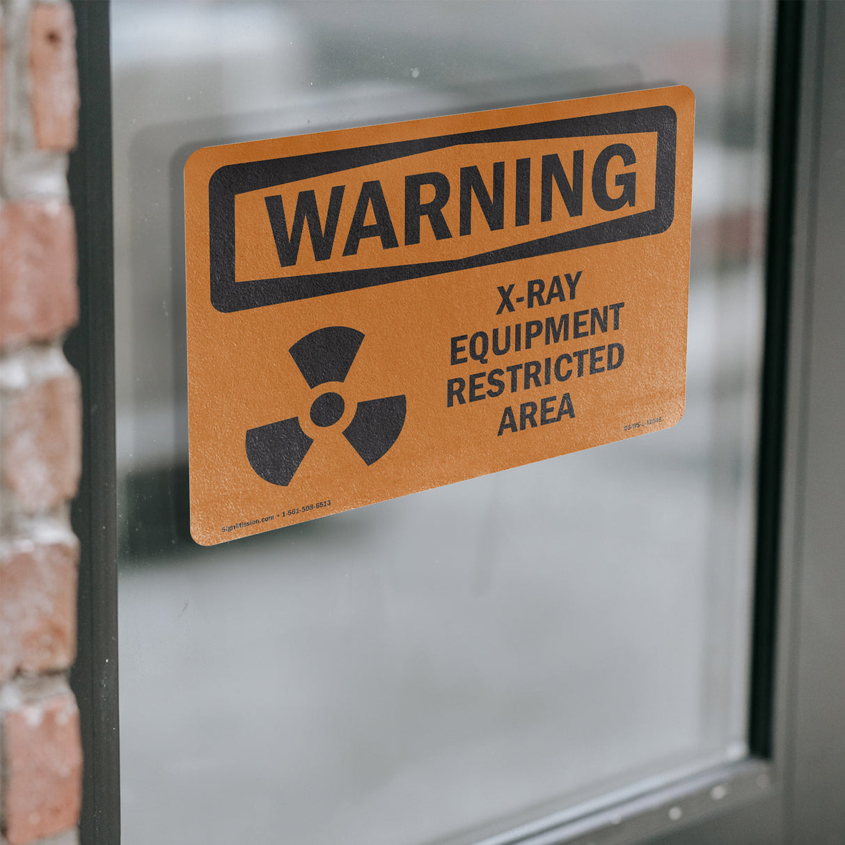 X-Ray Equipment Restricted Area With Symbol