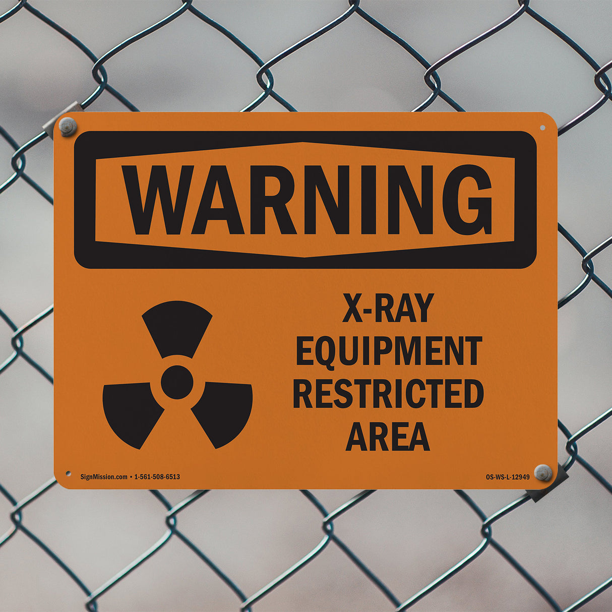 X-Ray Equipment Restricted Area With Symbol