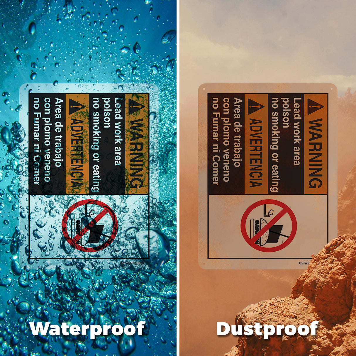 Lead Work Area Poison No Smoking Or Eating