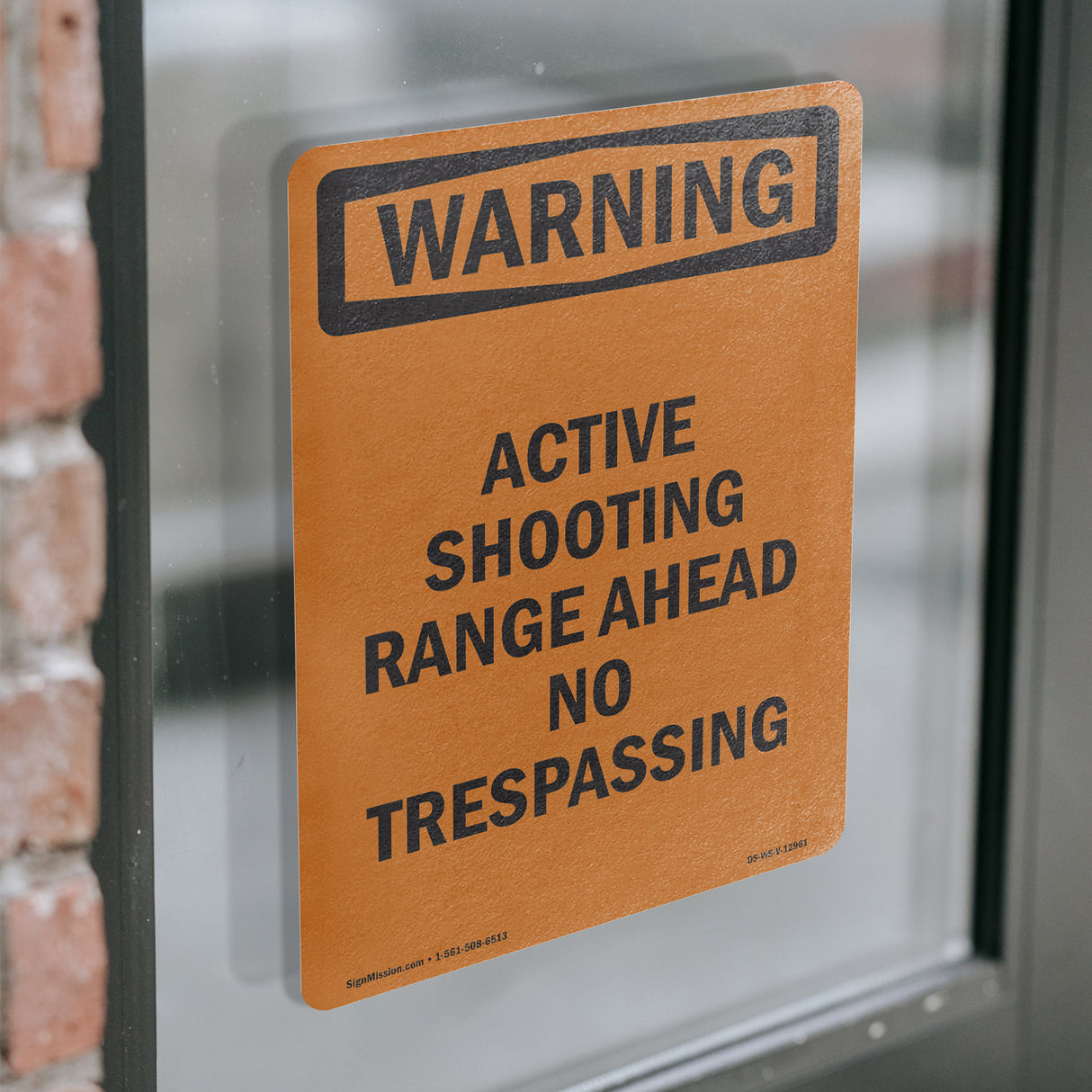 Active Shooting Range Ahead No Trespassing