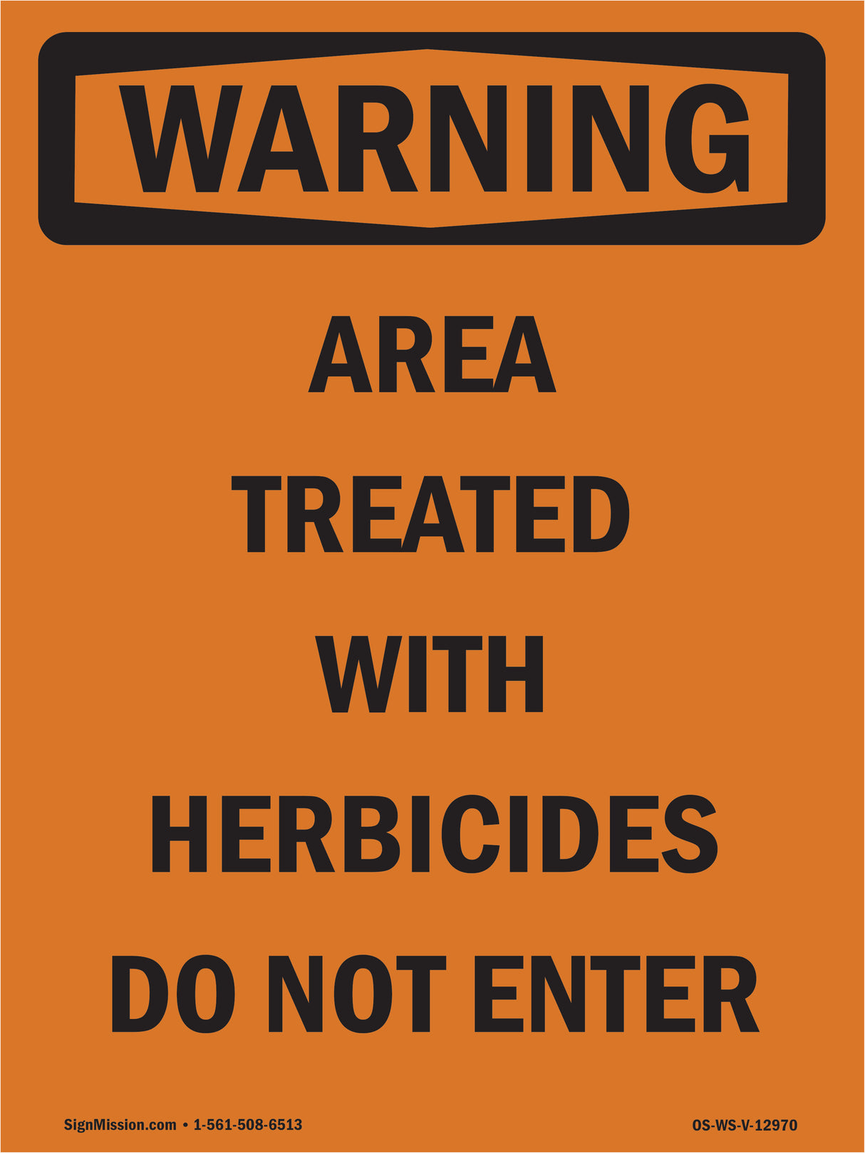 Treated With Herbicides Do Not Enter