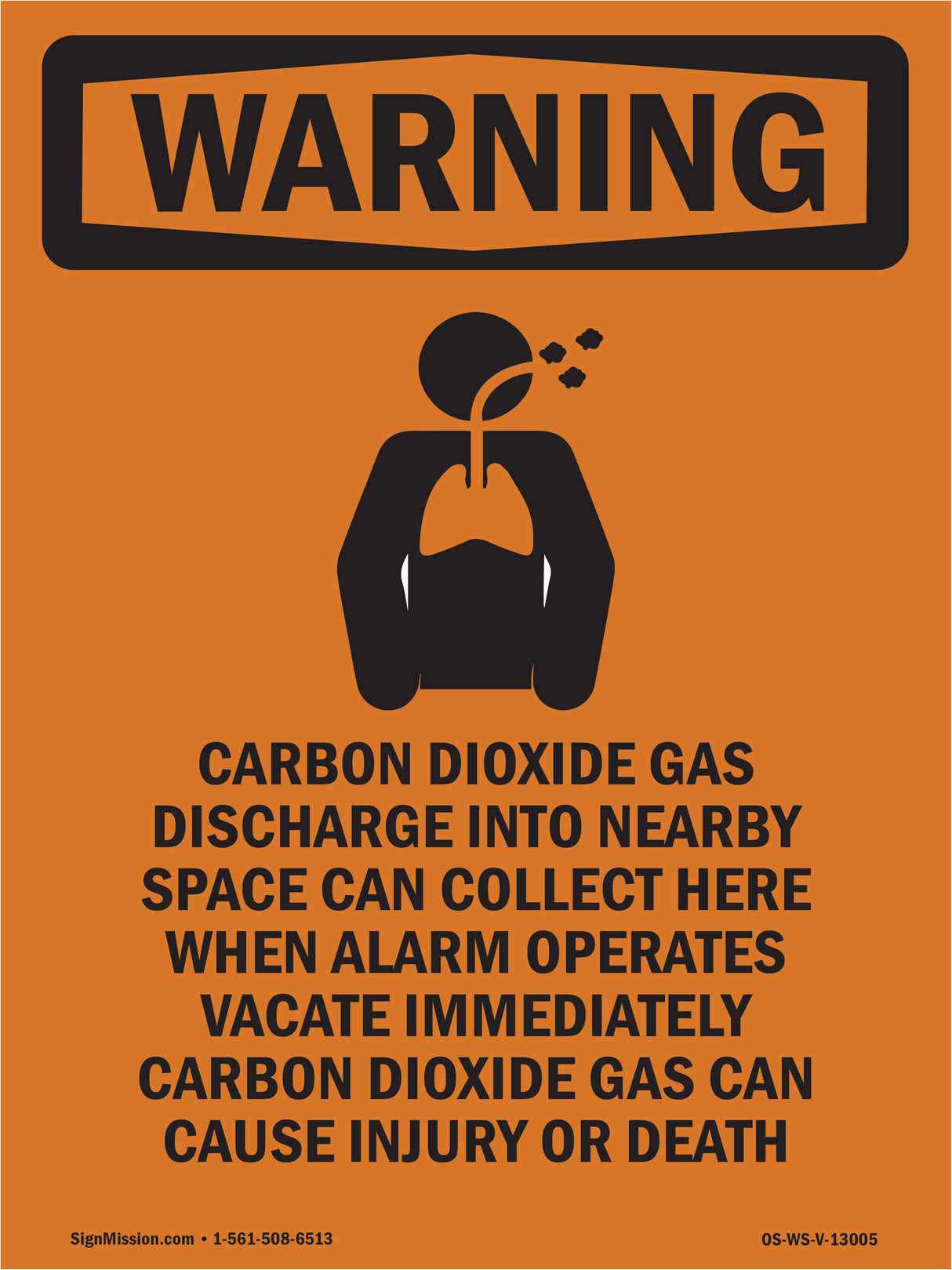 Carbon Dioxide Gas Discharge With Symbol