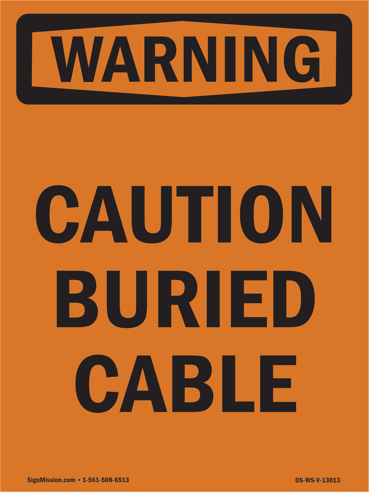 Caution Buried Cable
