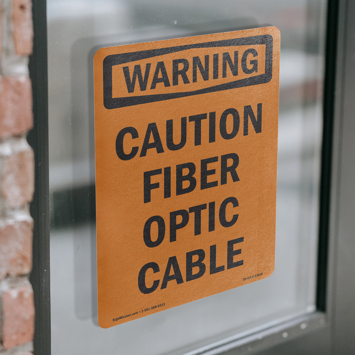 Caution Fiber Optic Cable