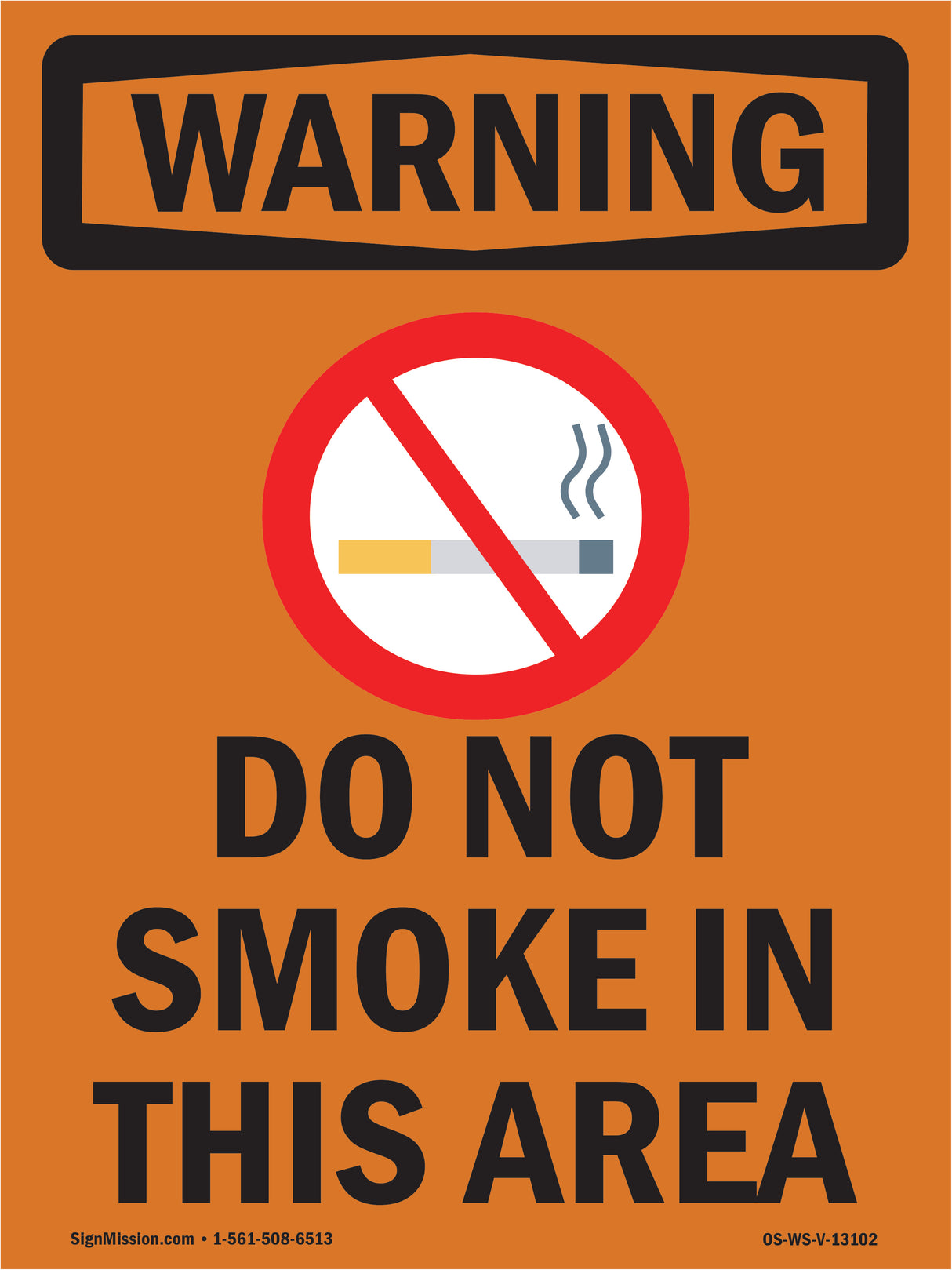 Do Not Smoke In This Area Bilingual