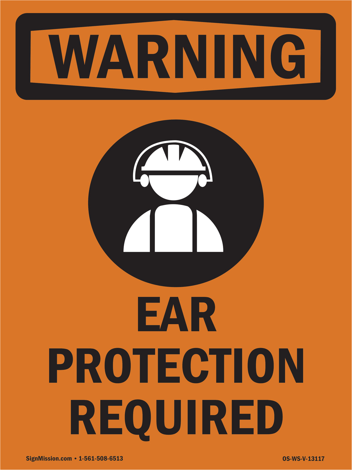 Ear Protection Required Bilingual