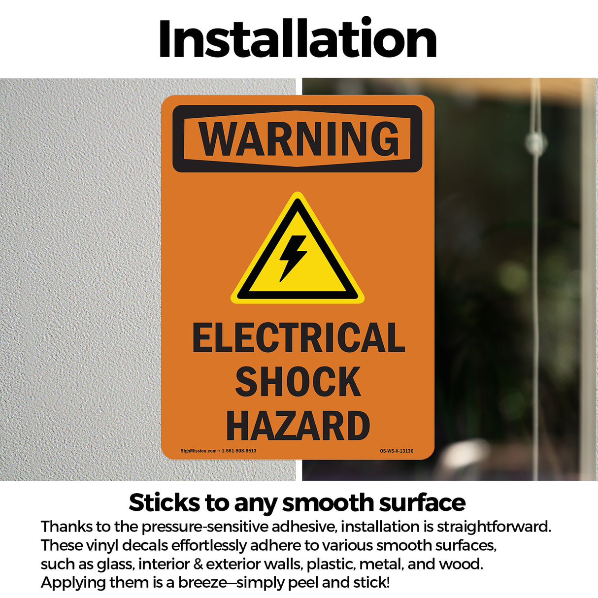Electrical Shock Hazard With Symbol