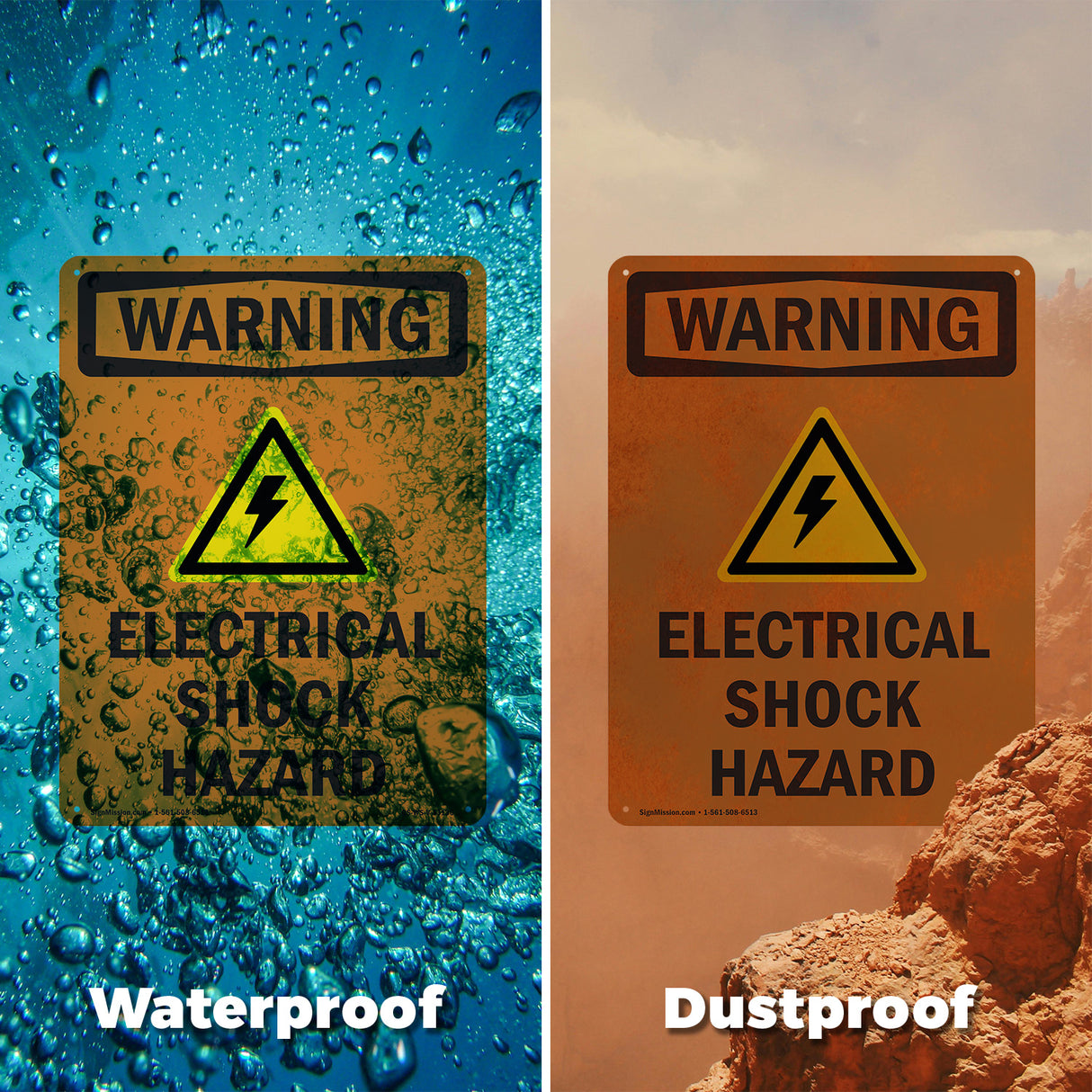 Electrical Shock Hazard With Symbol