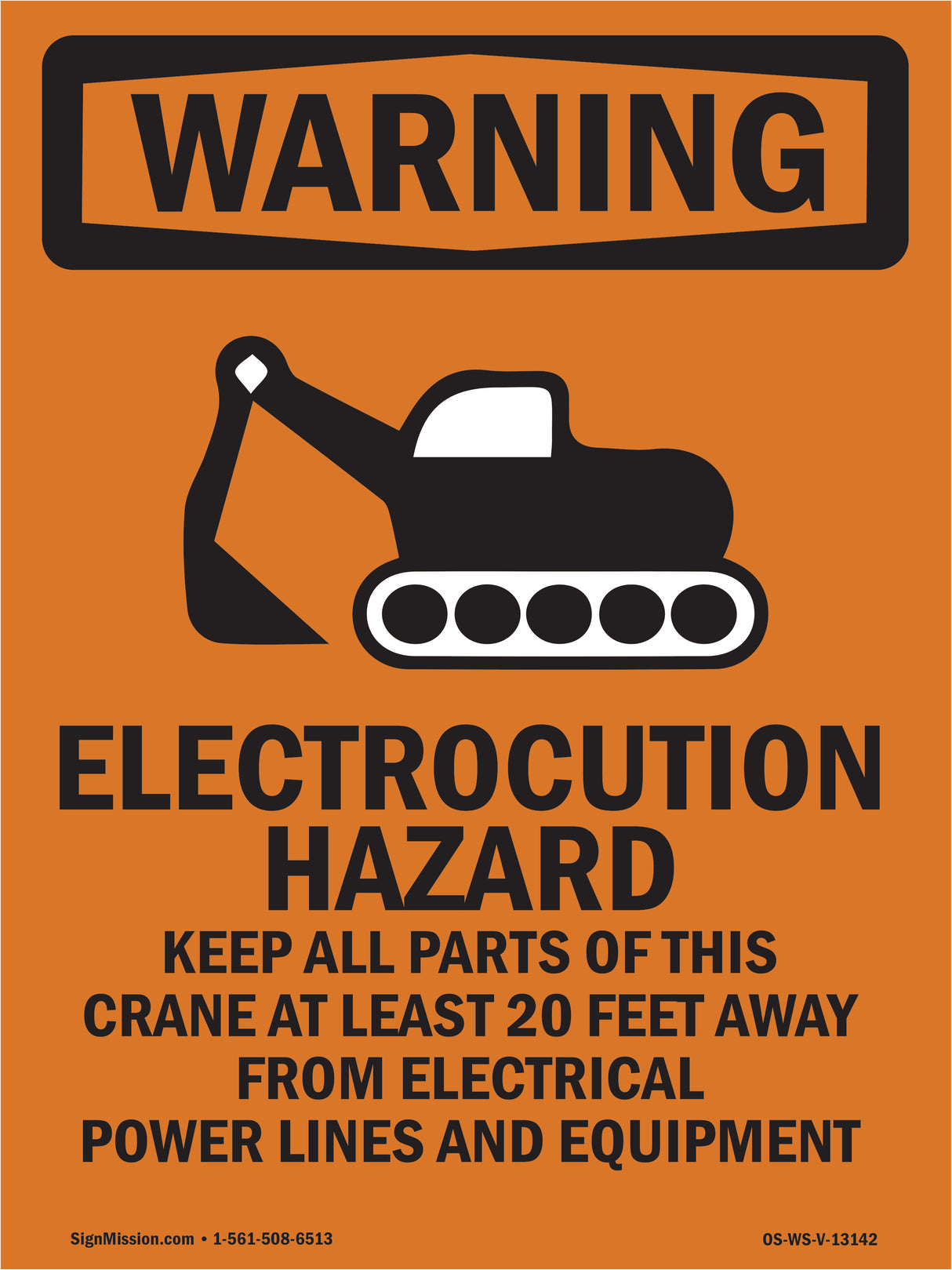 Electrocution Hazard Crane
