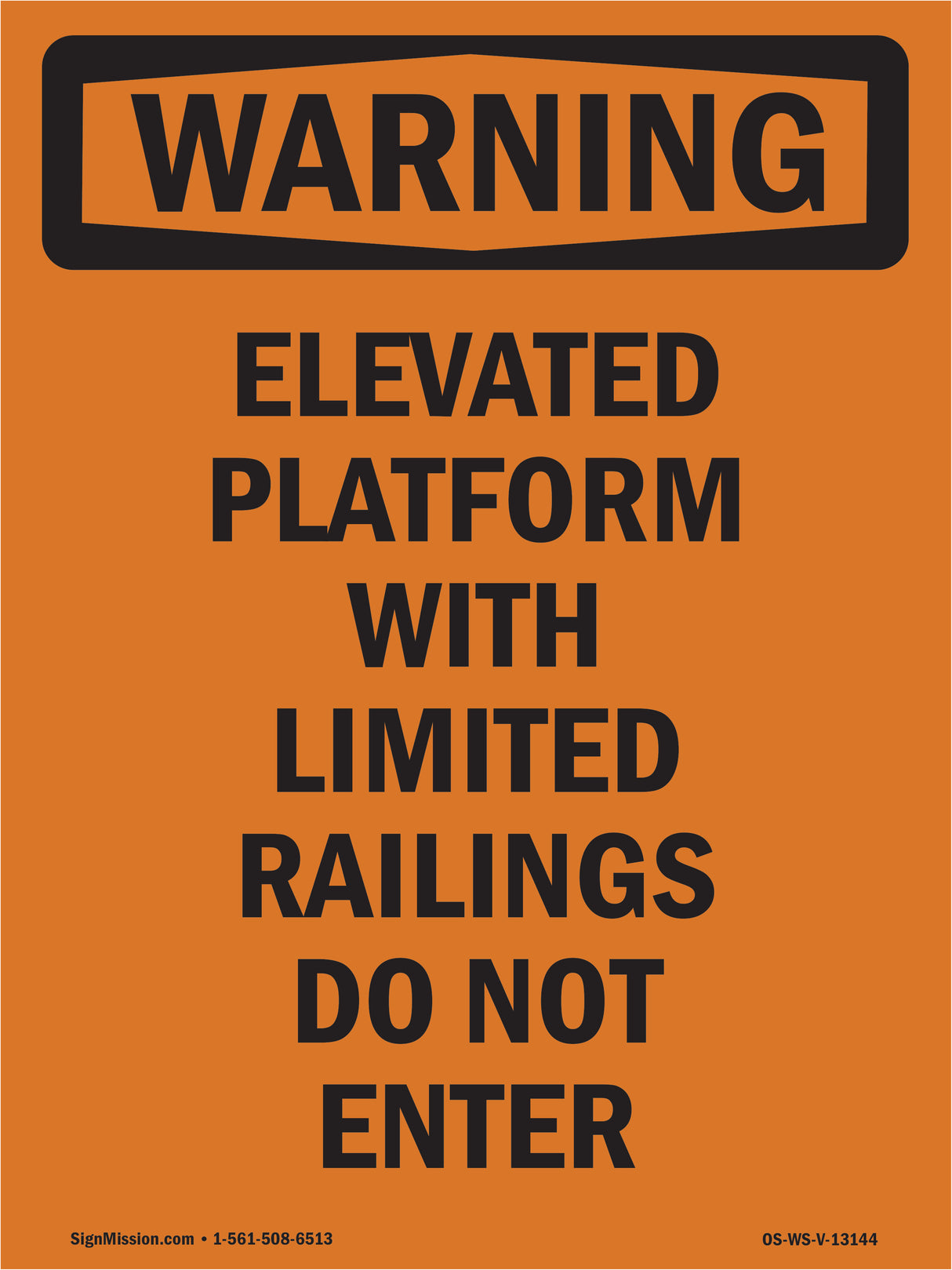 Elevated Platform With Limited Railings