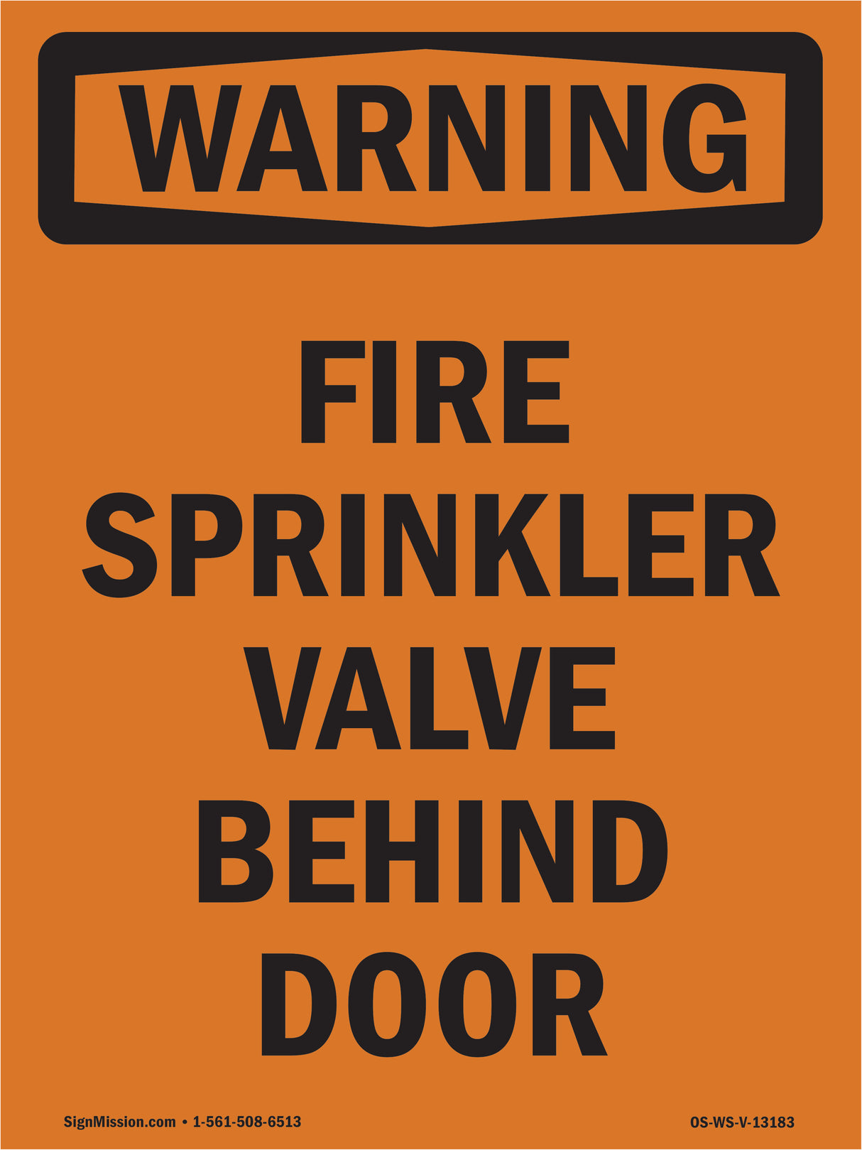 Fire Sprinkler Valve Behind Door