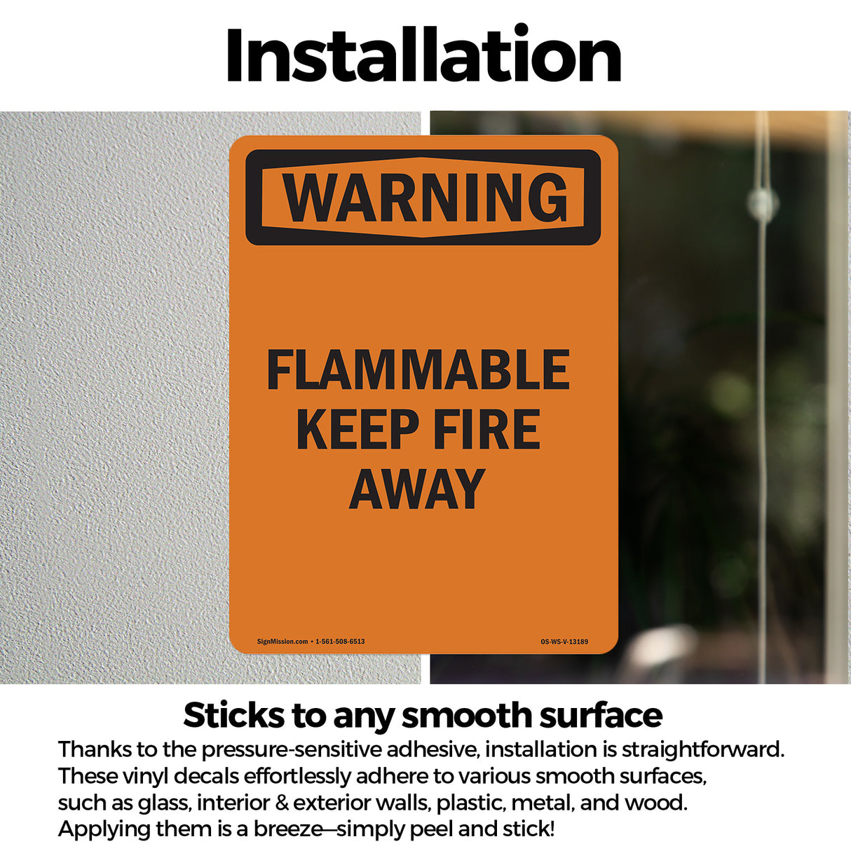 Flammable Keep Fire Away