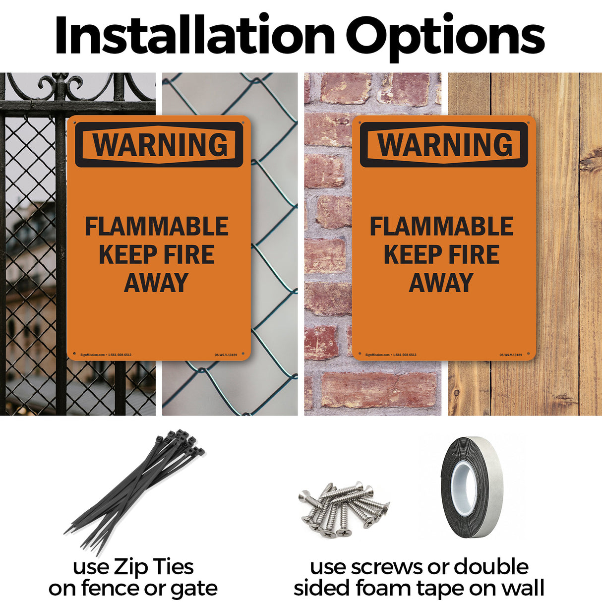 Flammable Keep Fire Away