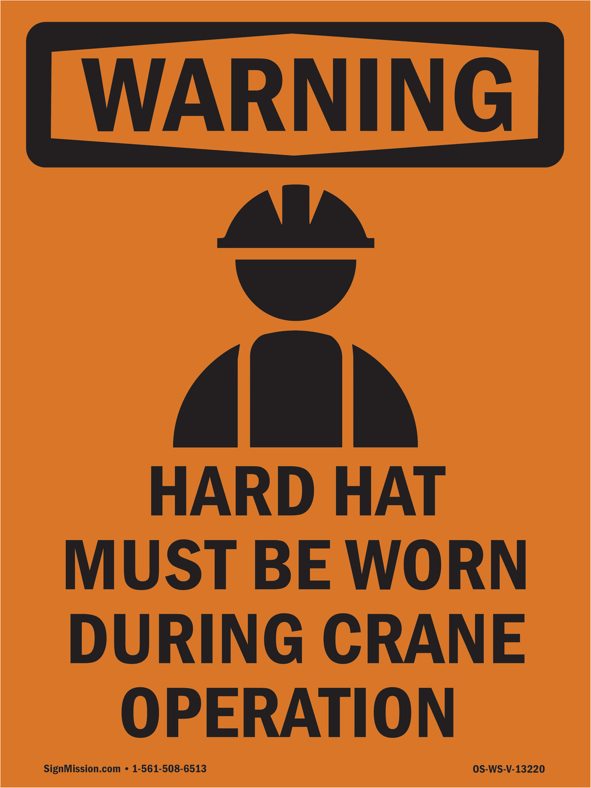 Hard Hat Worn During Crane Operation