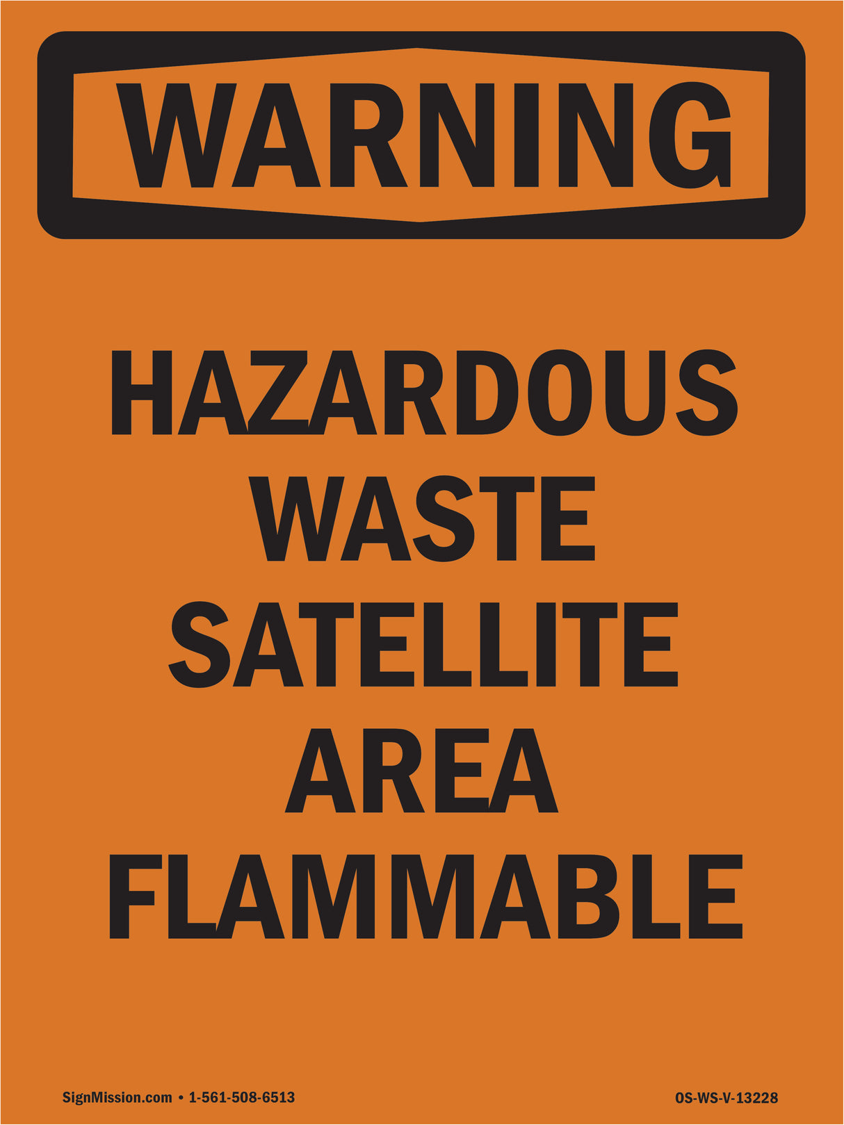 Hazardous Waste Satellite Area Flammable