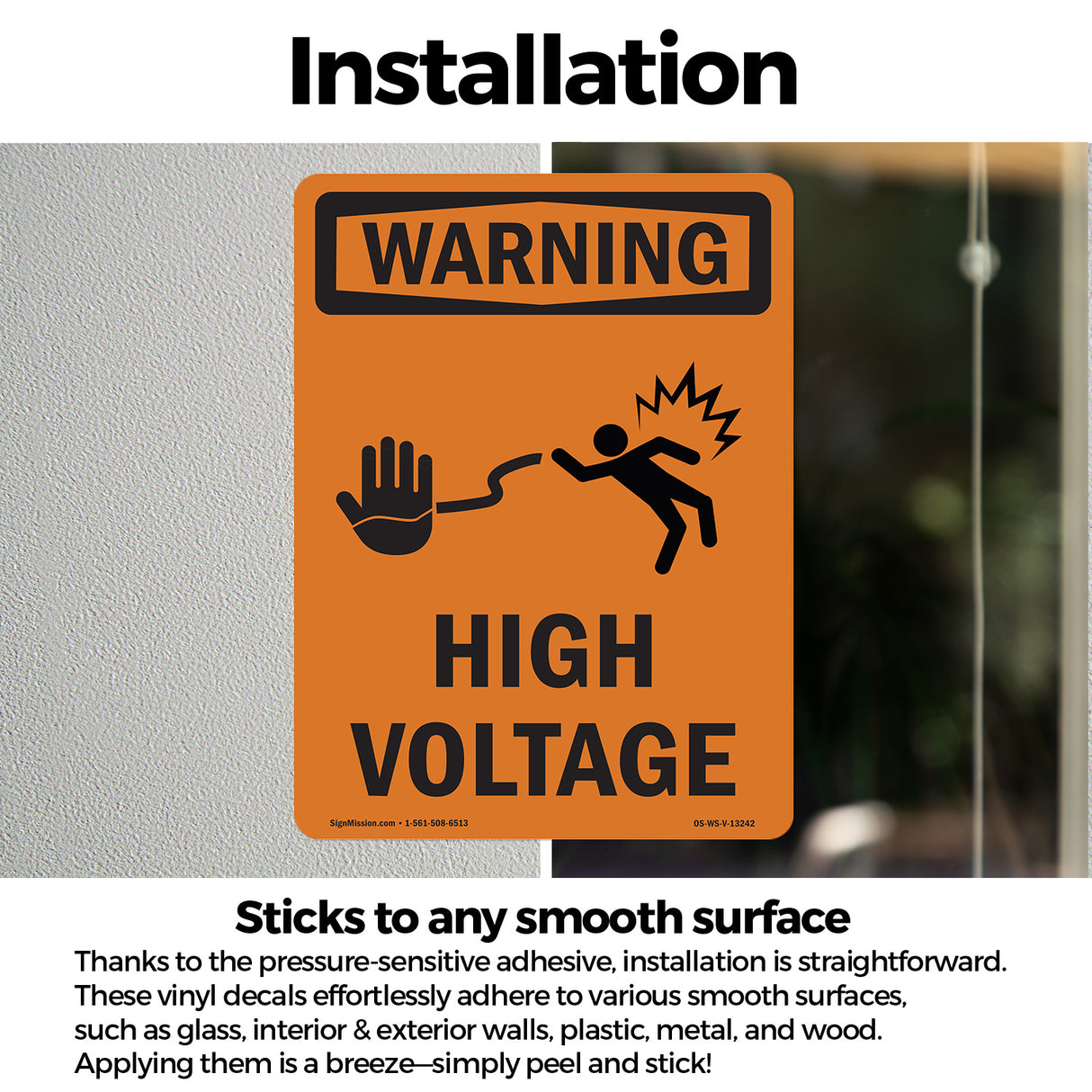 High Voltage With Symbol