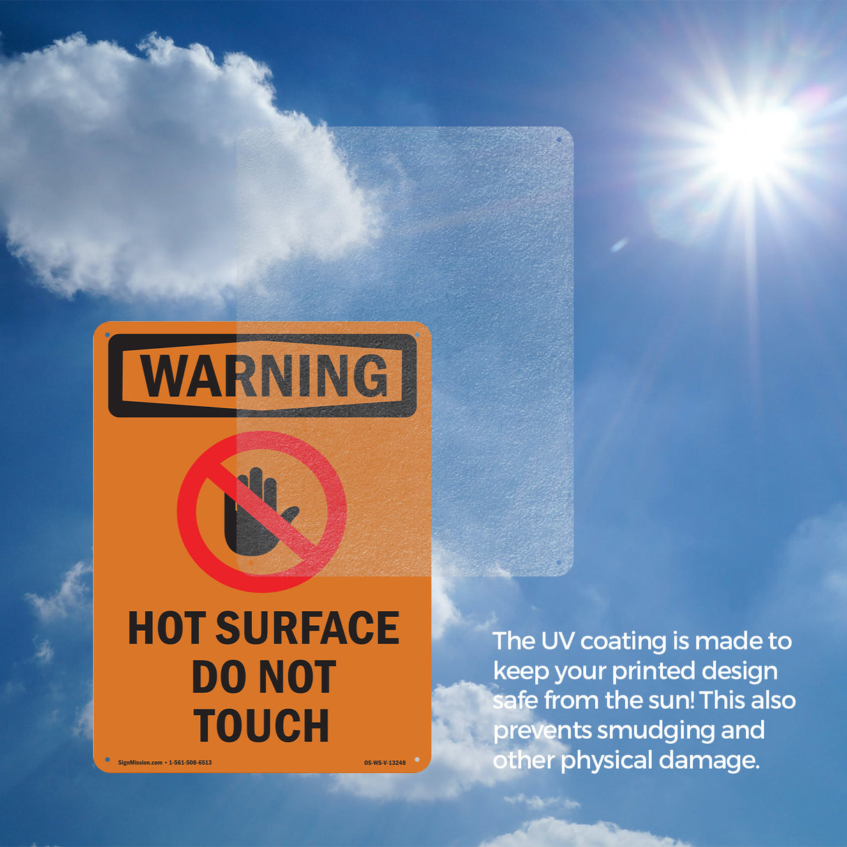 Hot Surface Do Not Touch With Symbol