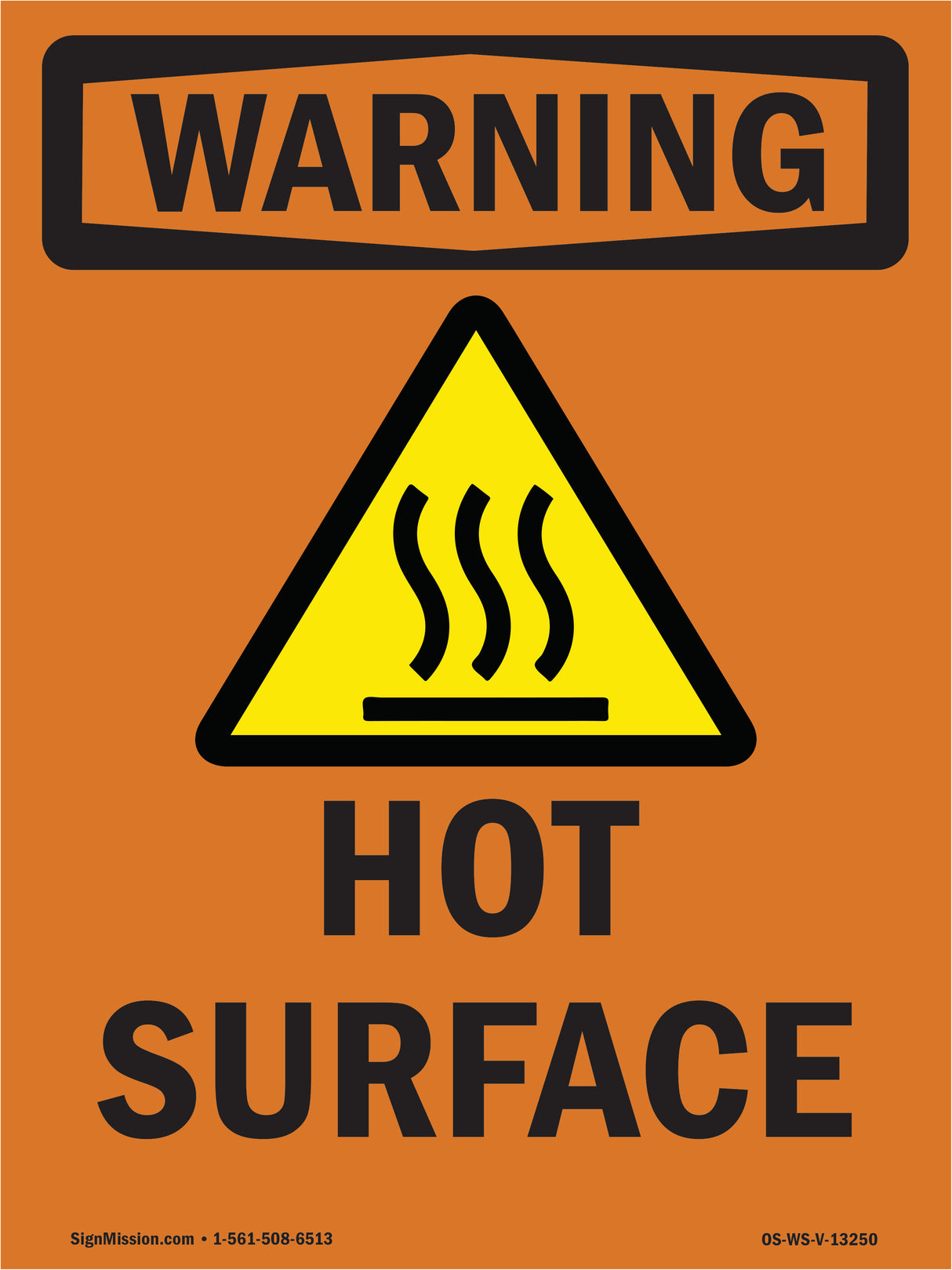 Hot Surface With Symbol