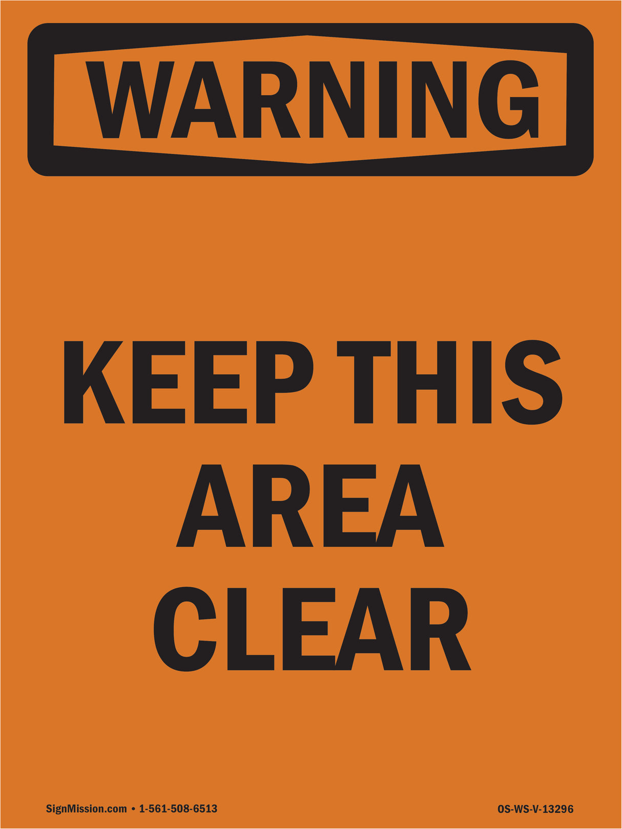 Keep This Area Clear