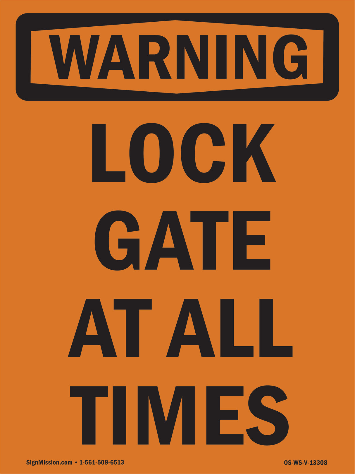 Lock Gate At All Times
