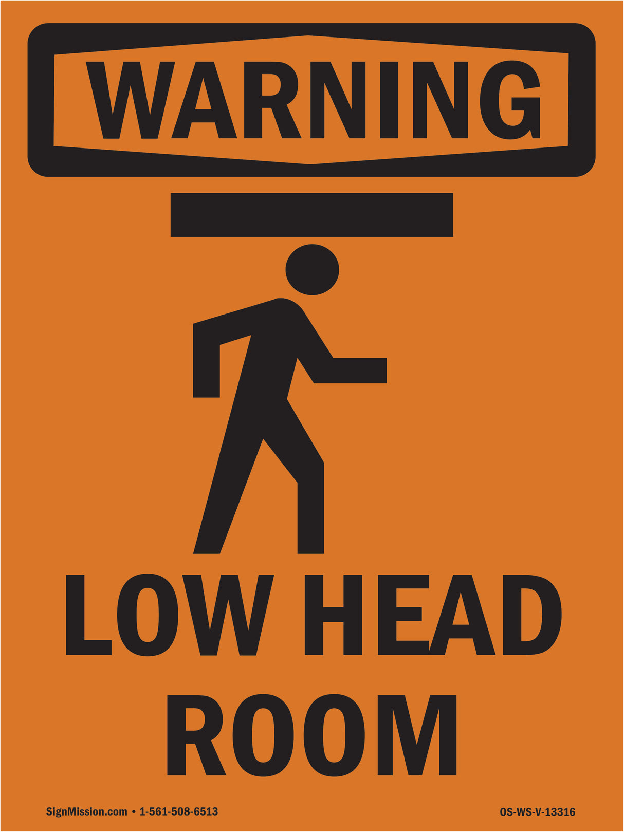 Low Head Room With Symbol