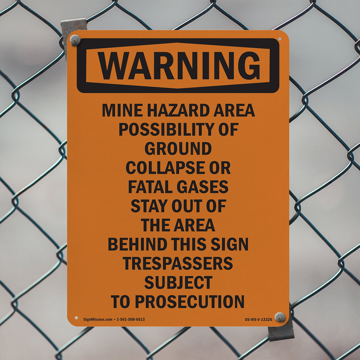 Mine Hazard Area Possibility Of Ground Collapse