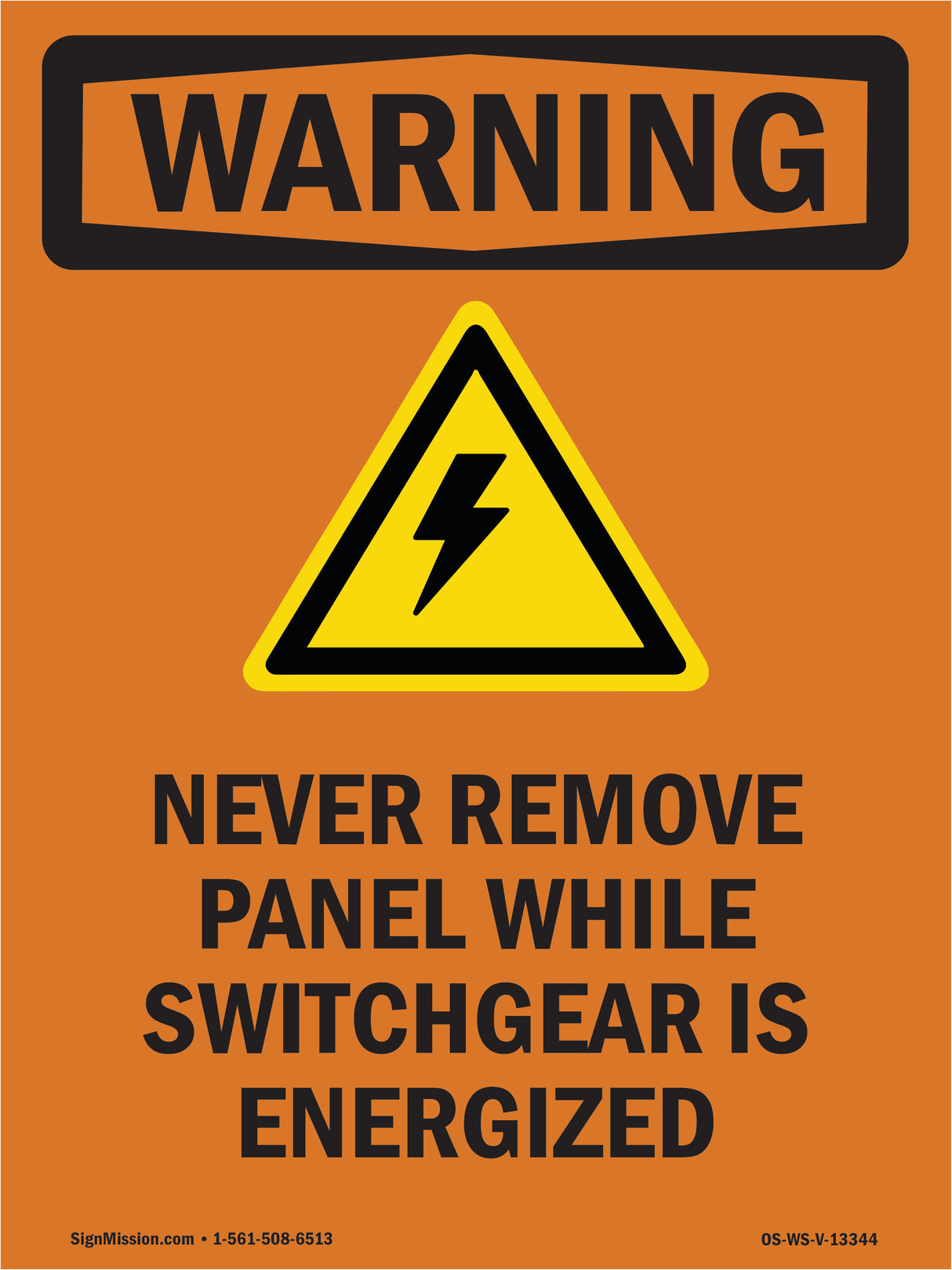 Never Remove Panel Bilingual