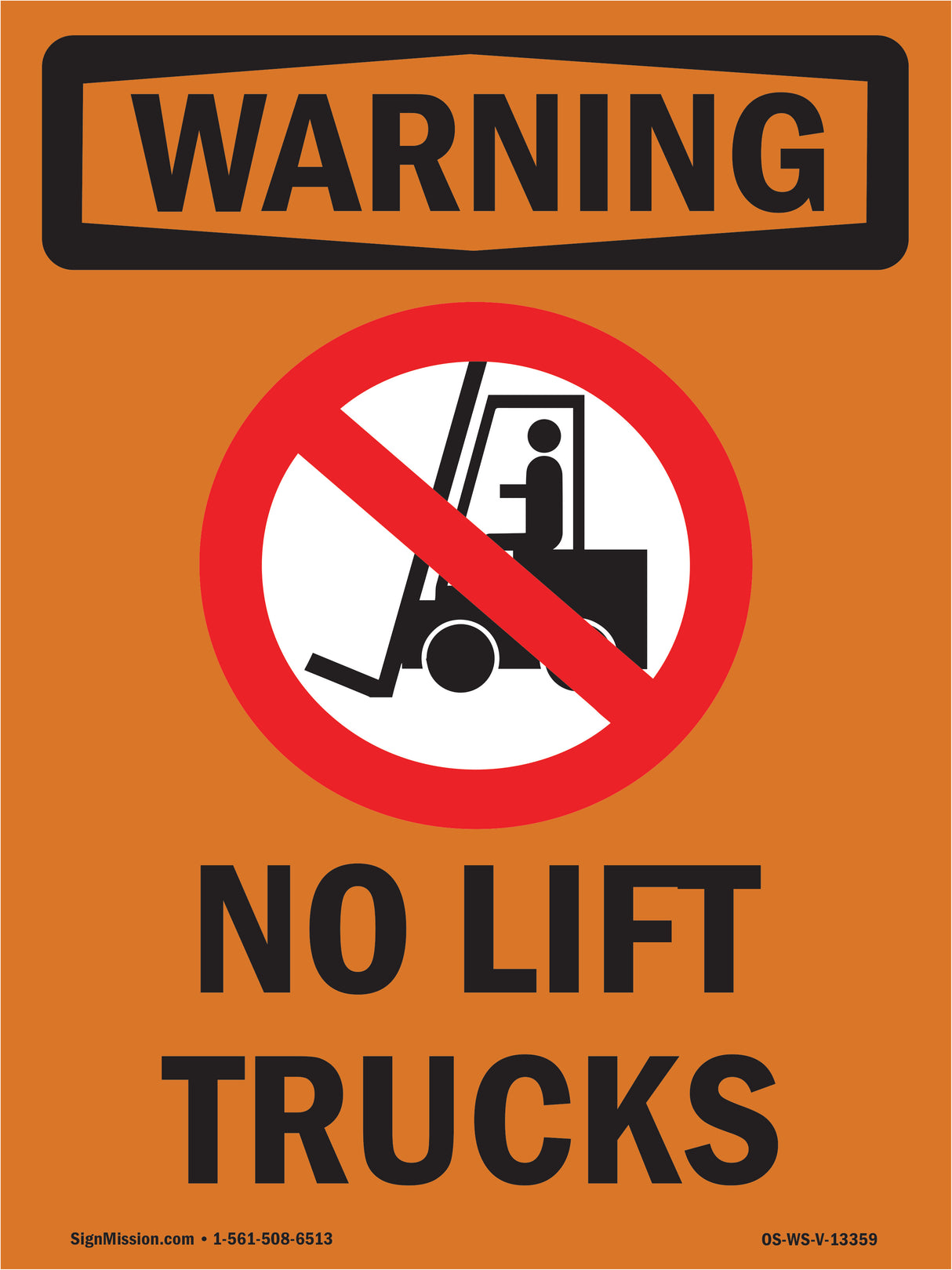 No Lift Trucks With Symbol