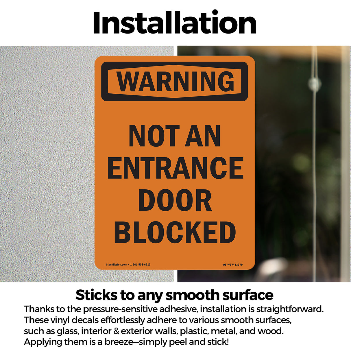 Not An Entrance Door Blocked