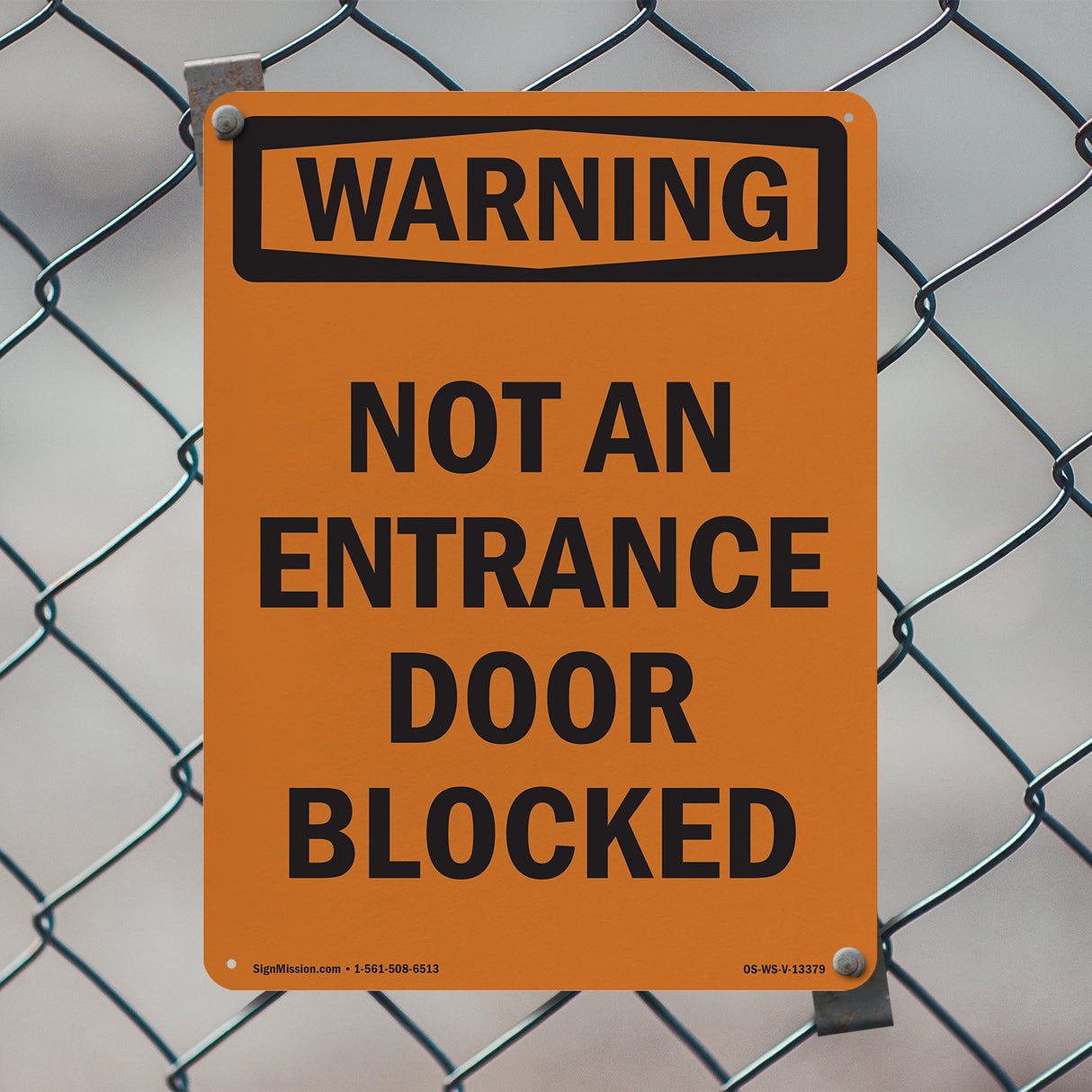 Not An Entrance Door Blocked