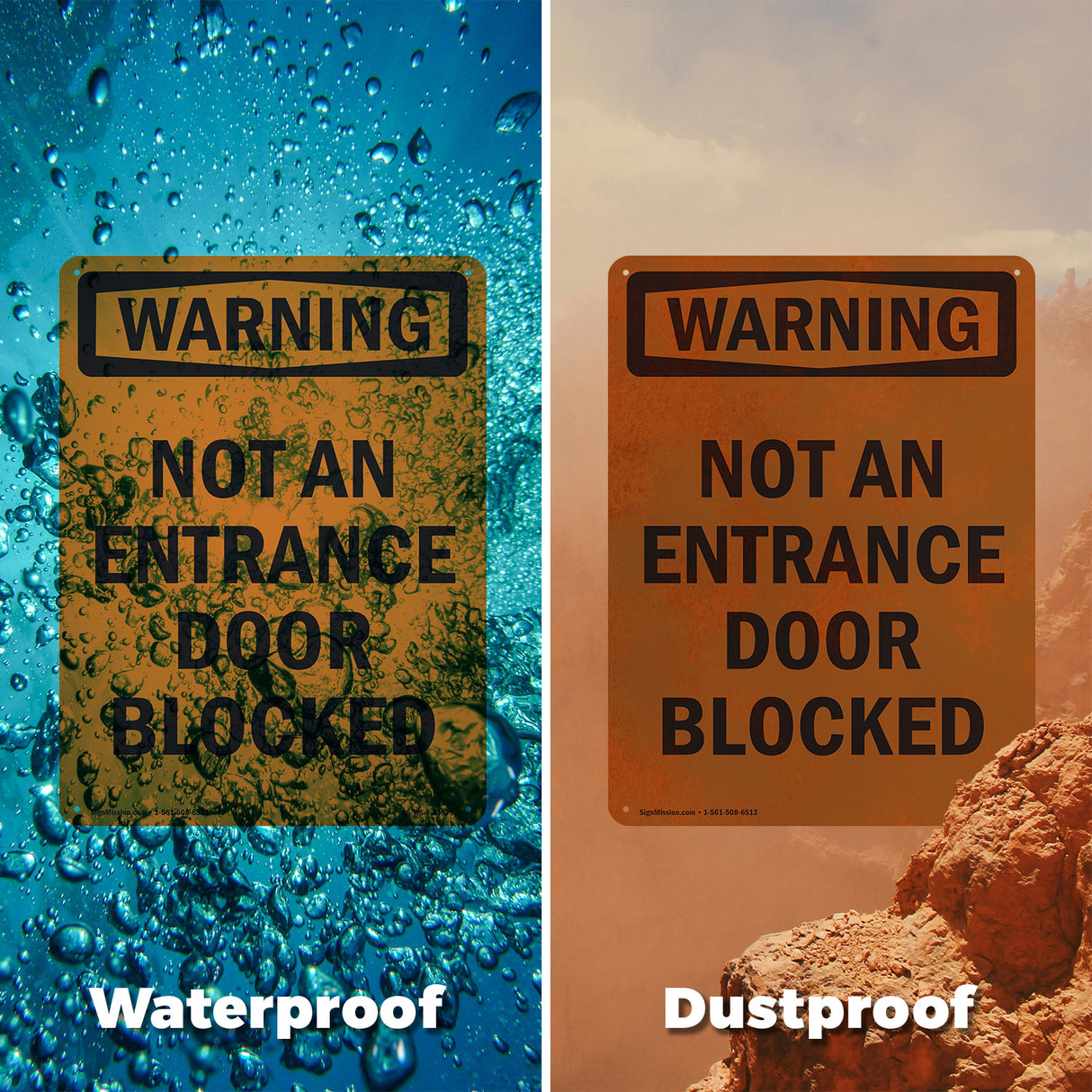 Not An Entrance Door Blocked