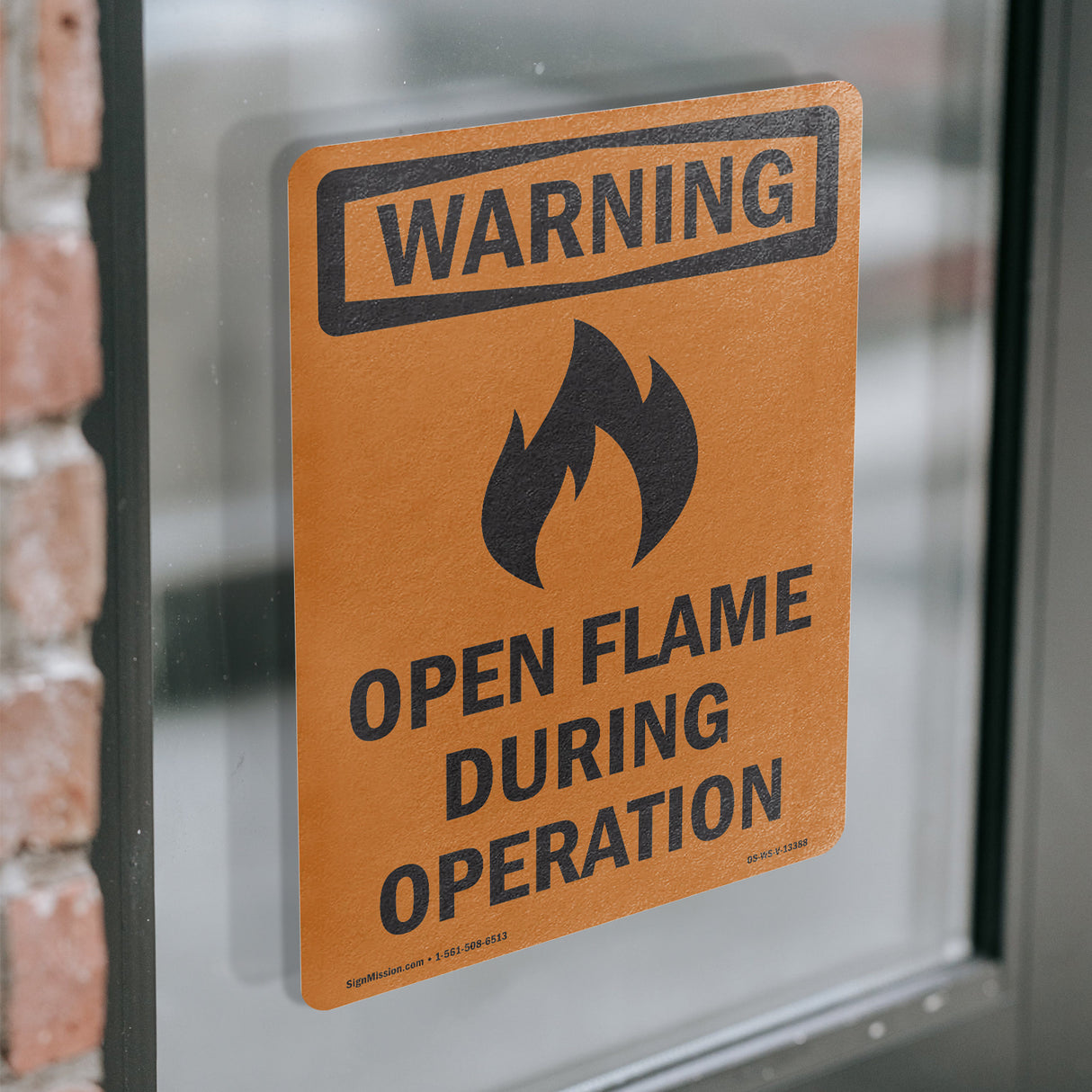 Open Flame During Operation With Symbol