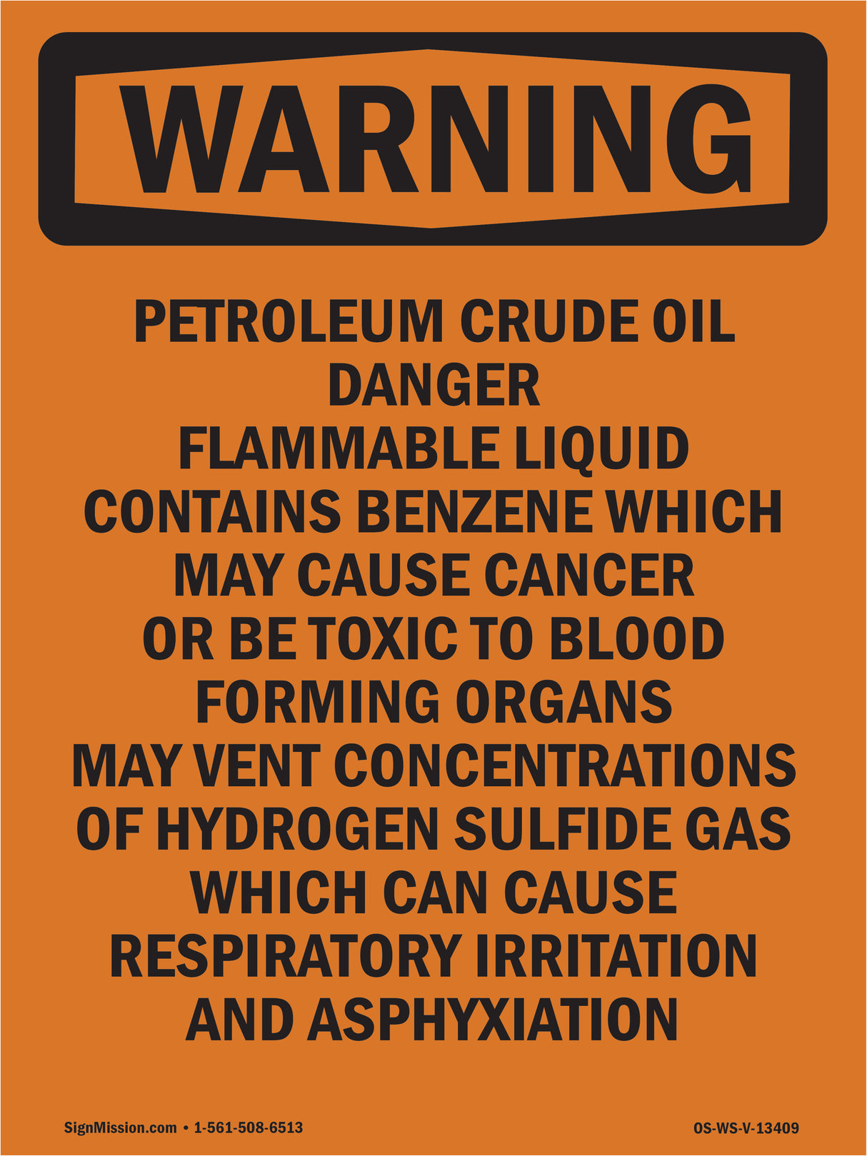 Petroleum Crude Oil Danger Flammable Liquid