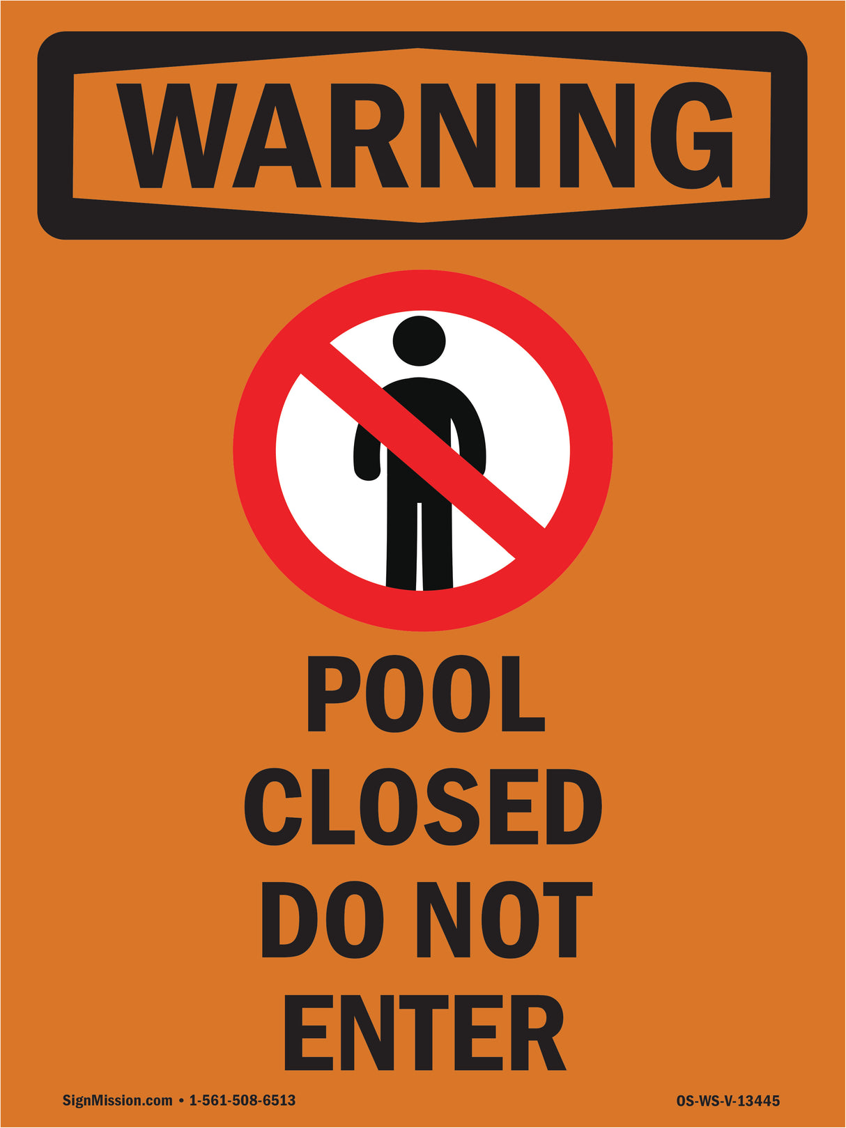 Pool Closed Do Not Enter