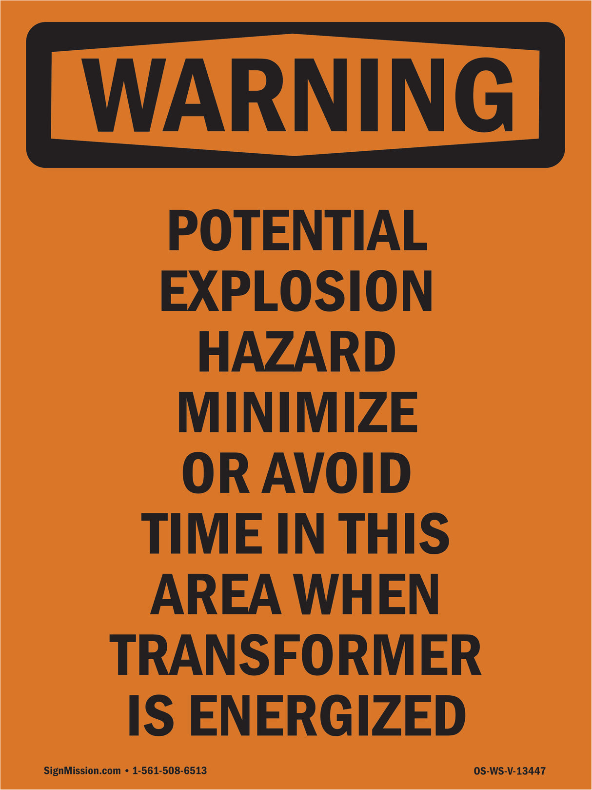 Potential Explosion Hazard Minimize