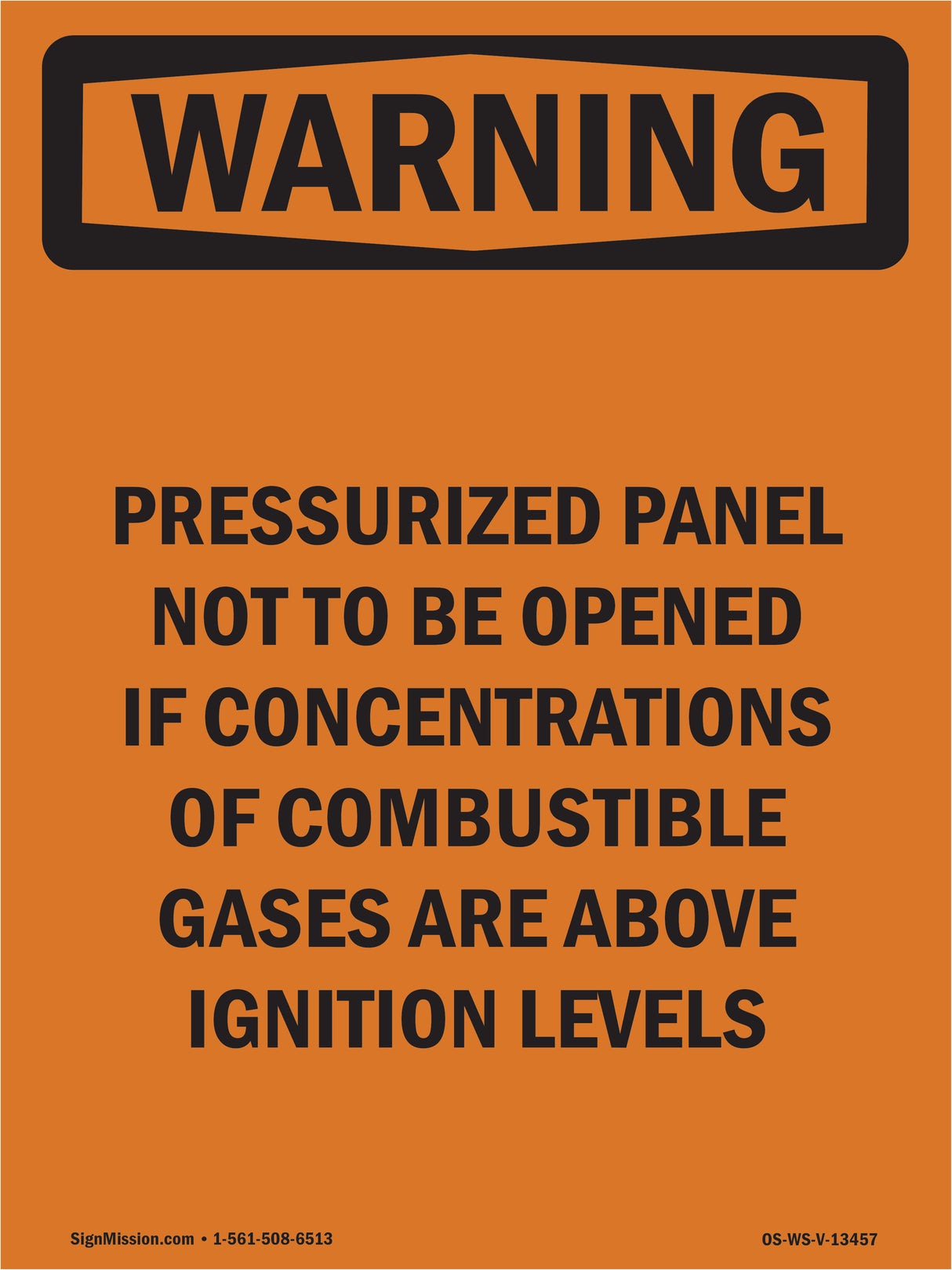 Pressurized Panel Not To Be Opened