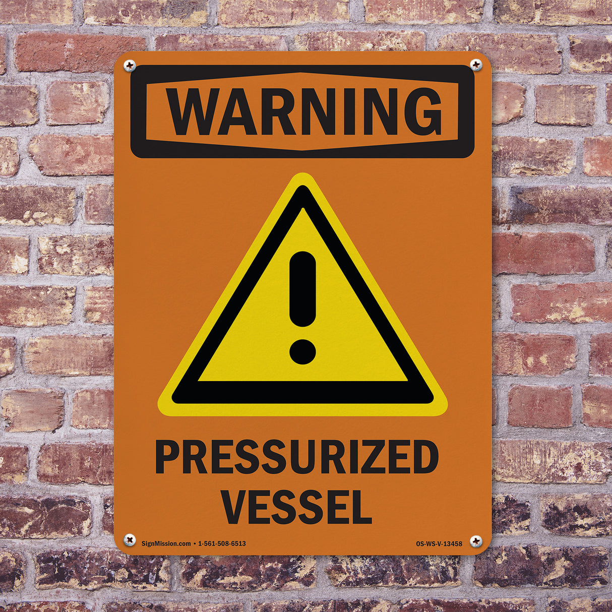 Pressurized Vessel With Symbol