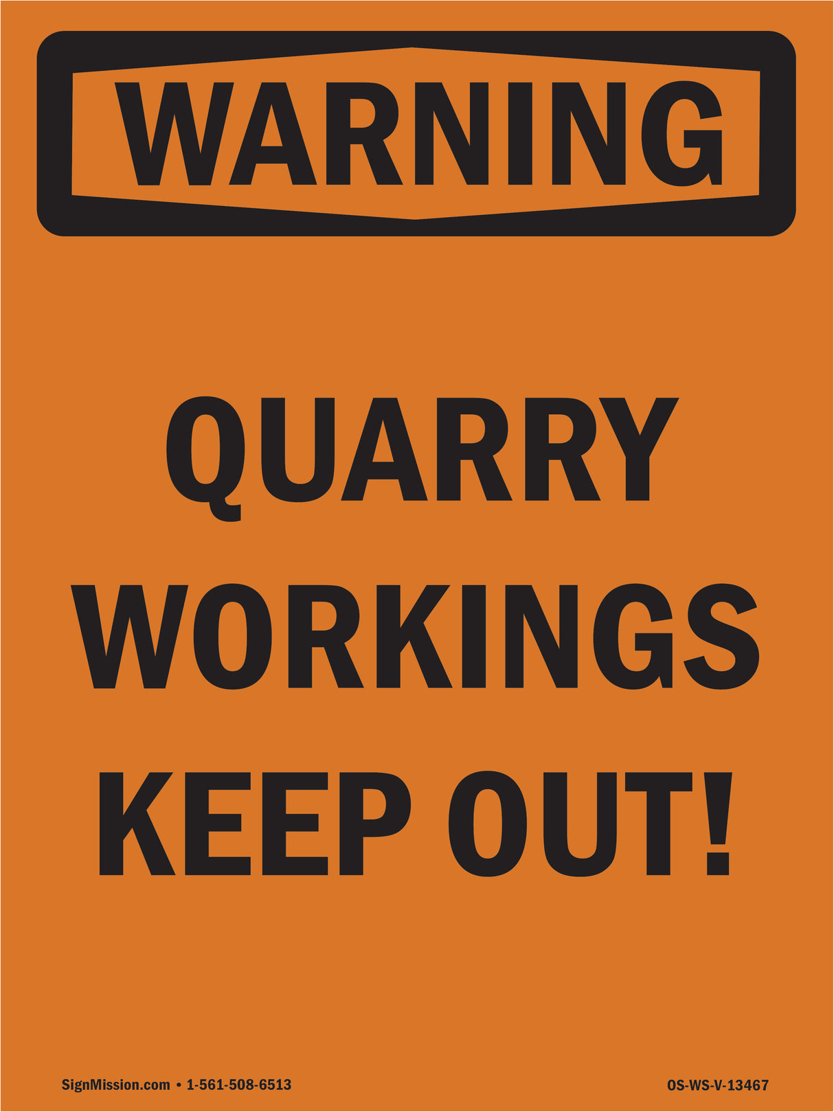 Quarry Workings Keep Out!