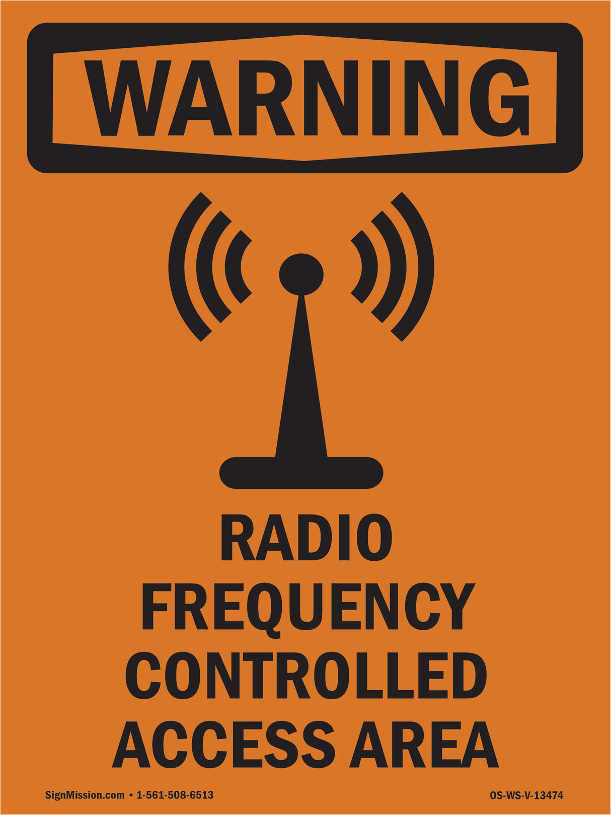 Radio Frequency Controlled Access Area With Symbol