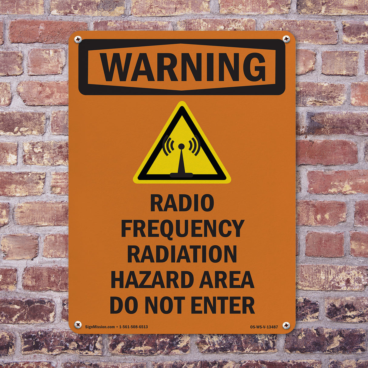 Radio Frequency Radiation Hazard Area