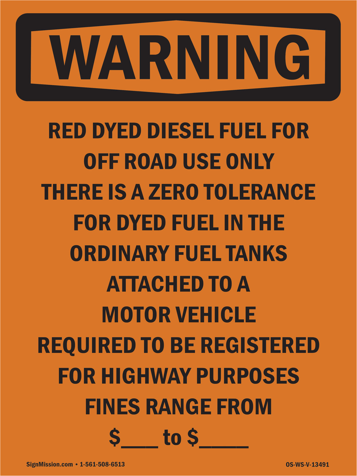 Red Dyed Diesel Fuel For Off Road