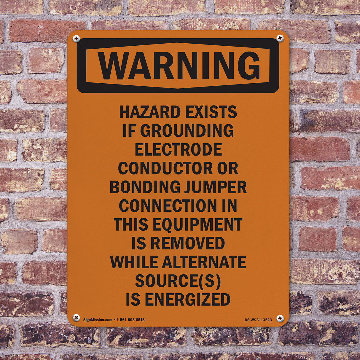 Shock Hazard Exists If Grounding Electrode